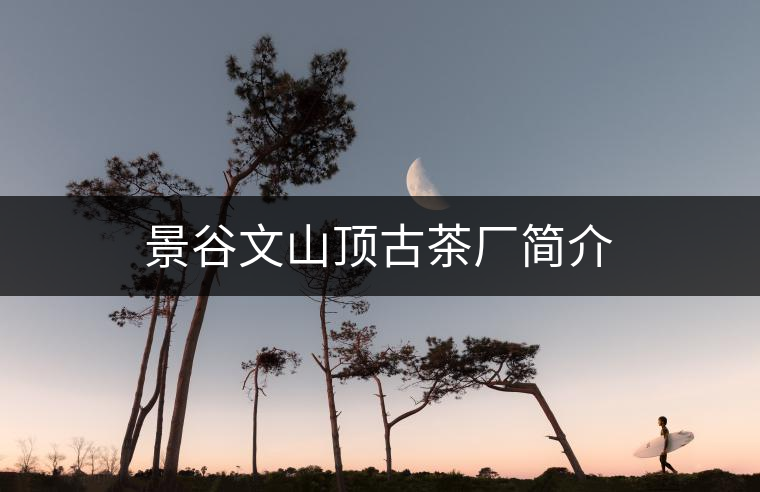 景谷文山頂古茶廠簡(jiǎn)介 景谷文山頂古茶廠簡(jiǎn)介