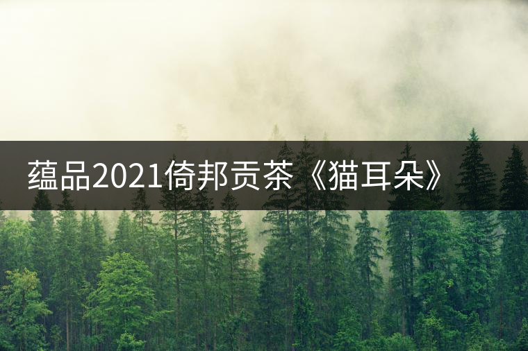 蘊(yùn)品2021倚邦貢茶《貓耳朵》古樹(shù)普洱茶生茶好喝嗎？