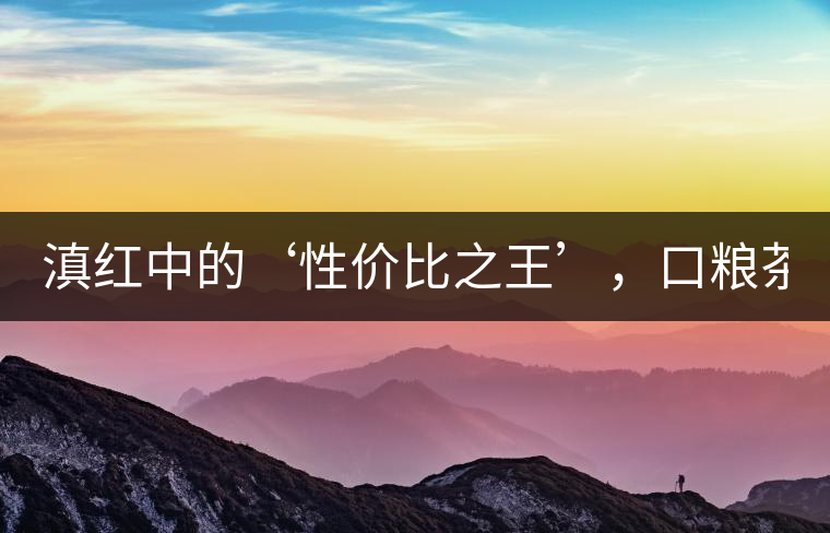 滇紅中的‘性價(jià)比之王’，口糧茶首選！