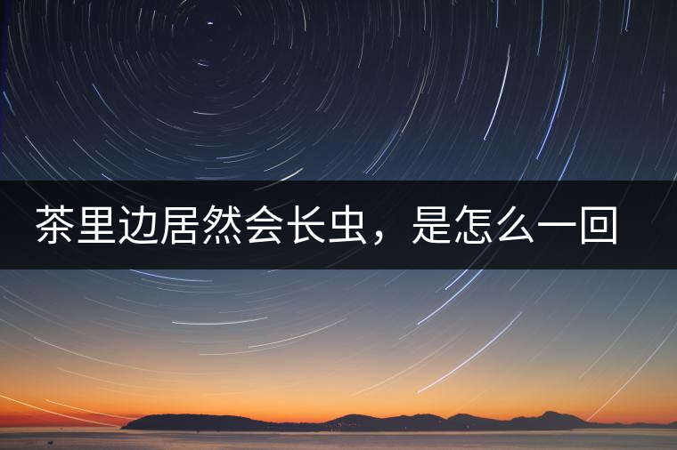 茶里邊居然會長蟲，是怎么一回事呢？