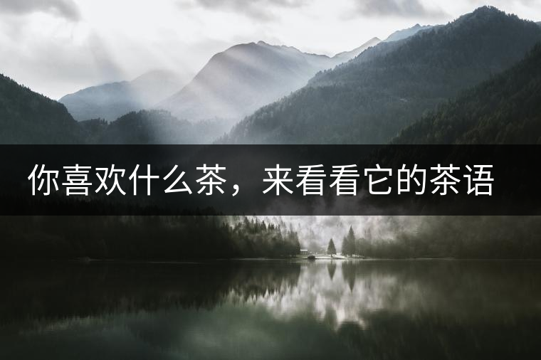 你喜歡什么茶，來看看它的茶語和性格是什么？