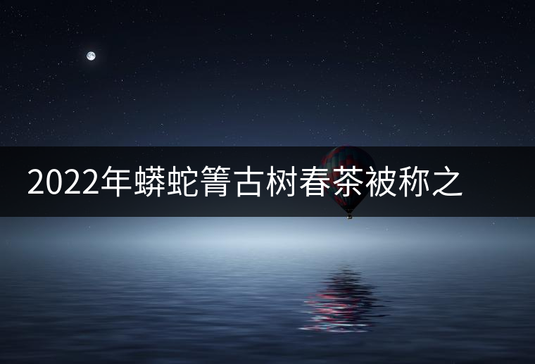2022年蟒蛇箐古樹(shù)春茶被稱(chēng)之為“蛇精”的普洱茶 2022年蟒蛇箐古樹(shù)春茶被稱(chēng)之為“蛇精”的普洱茶
