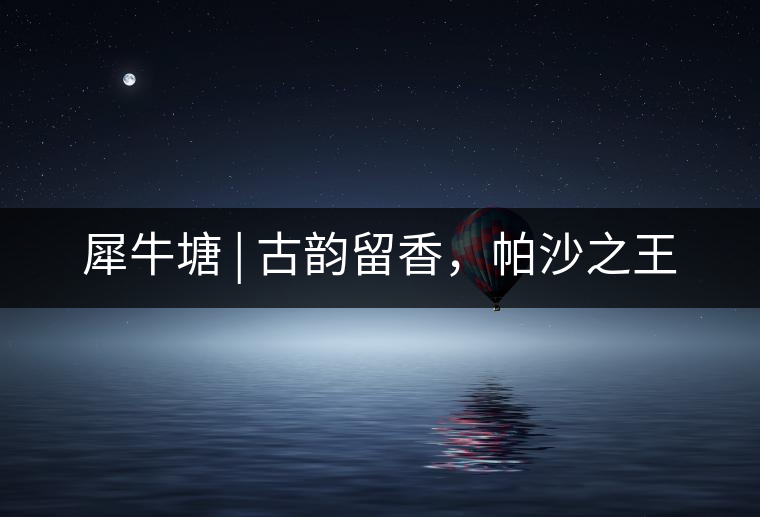 犀牛塘 | 古韻留香，帕沙之王