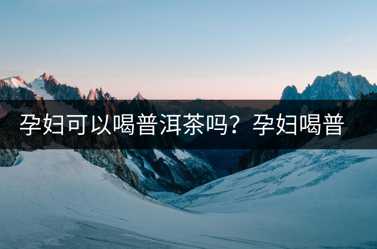 孕婦可以喝普洱茶嗎？孕婦喝普洱茶如何沖泡