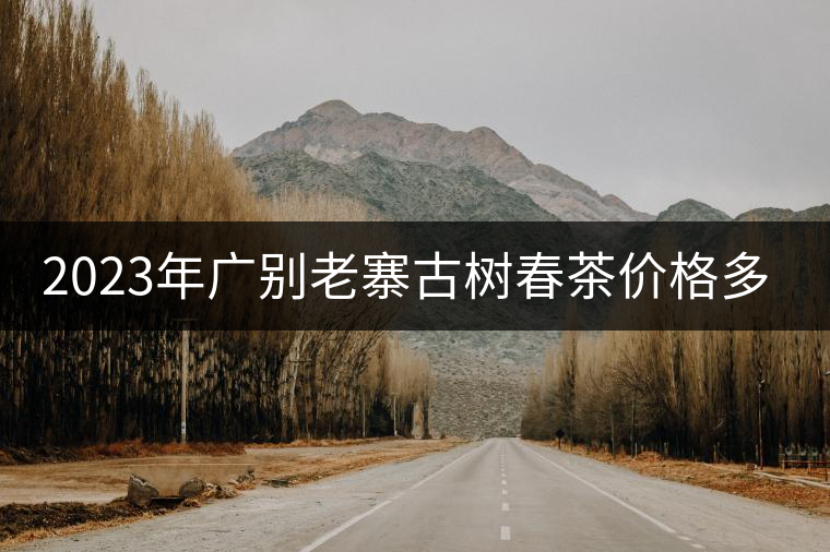 2023年廣別老寨古樹春茶價格多少？
