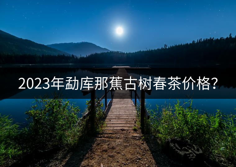2023年勐庫(kù)那蕉古樹(shù)春茶價(jià)格？