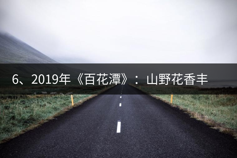 6、2019年《百花潭》：山野花香豐富妖嬈，氣韻強(qiáng)勁，極度甜柔、飽滿
