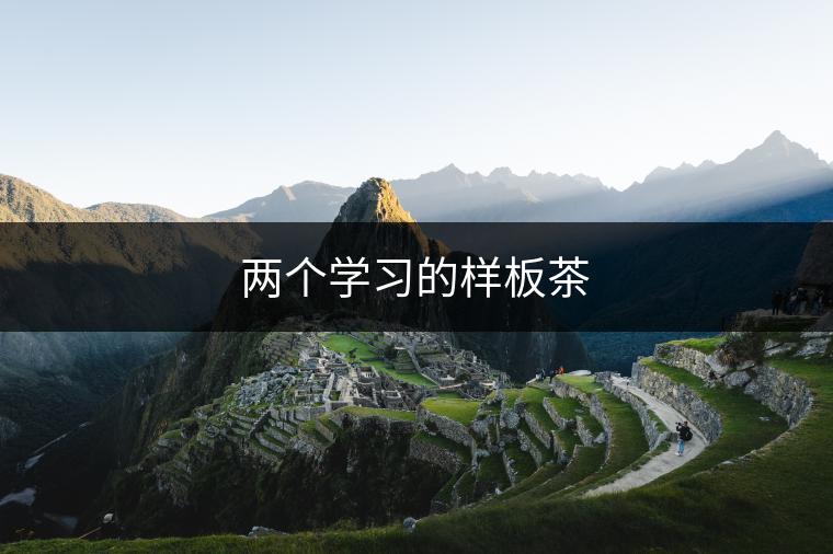 兩個學習的樣板茶