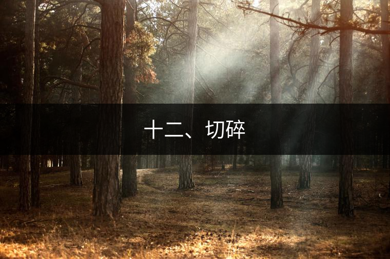 十二、切碎