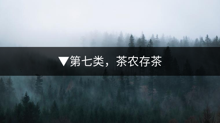 ▼第七類，茶農(nóng)存茶