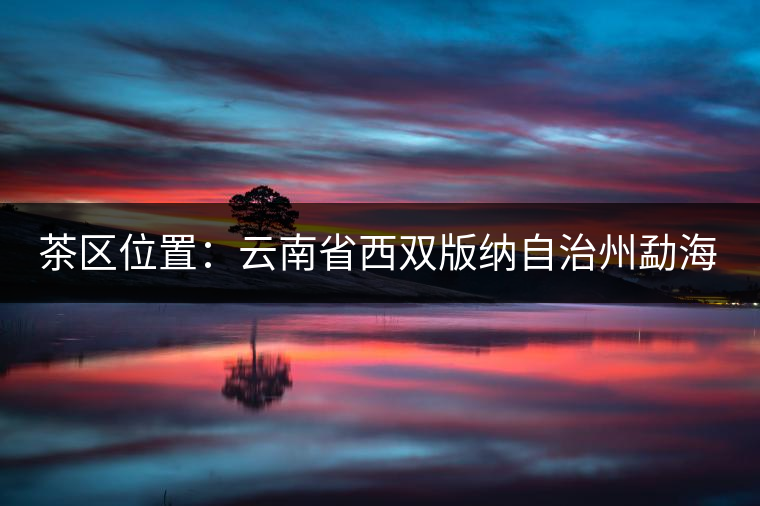 茶區(qū)位置：云南省西雙版納自治州勐海縣西部。