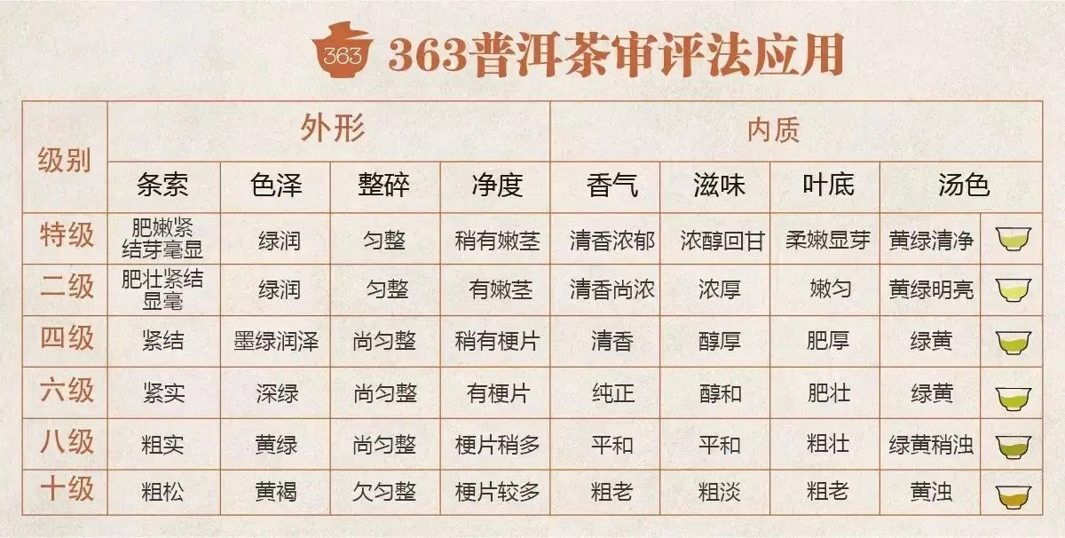 363普洱茶專業(yè)評茶法